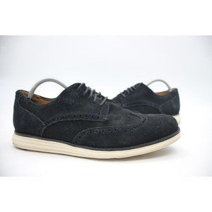 Cole Haan Grand OS Men's Size 9 M Suede Wingtip Oxford Casual Dress Shoes C24085